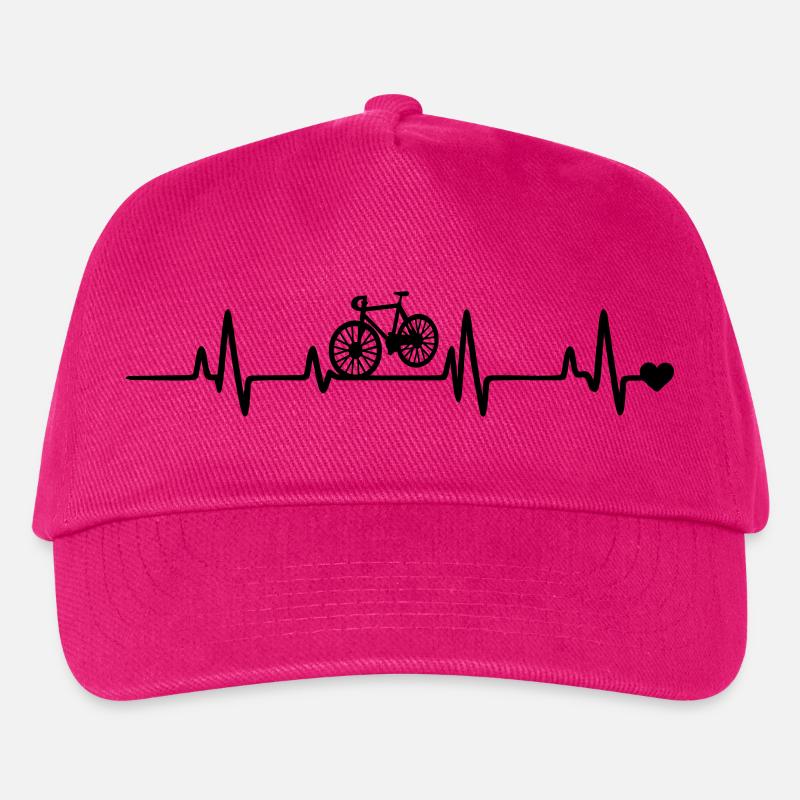 Fahrrad Herzschlag - Kinder Basecap - Fuchsia