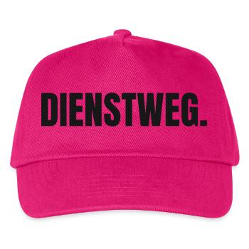 Dienstweg Shirt hell - Behörde Amt Bürokratie - Kinder Basecap - Fuchsia - Vorne