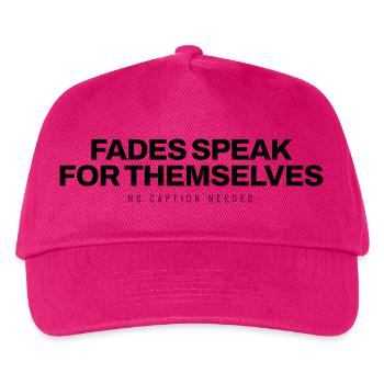 Barber - Fades Speak For Themselves - Friseur - Kinder Basecap - Fuchsia - Vorne