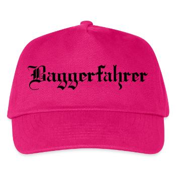 Baggerfahrer - Kinder Basecap - Fuchsia - Vorne
