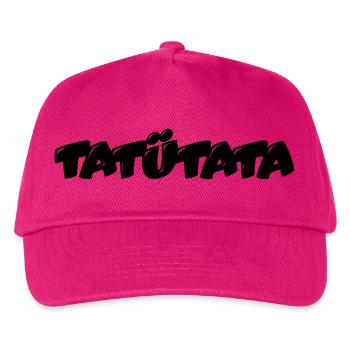 Tatuetata_logo - Kinder Basecap - Fuchsia - Vorne