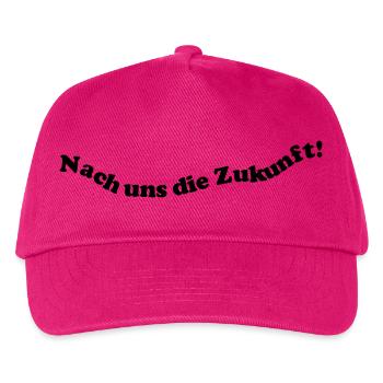 Nach uns die Zukunft! - Kinder Basecap - Fuchsia - Vorne