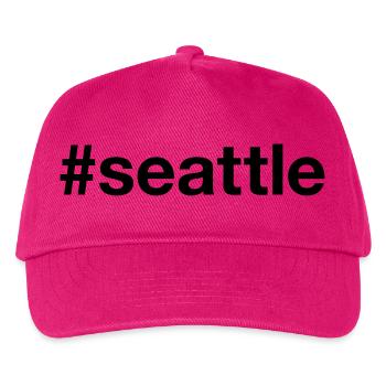 SEATTLE Hashtag Grunge - Casquette de baseball Enfant - fuchsia - Devant