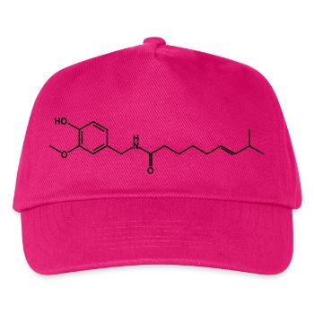 Capsaicin (Hot Chili) Molecule - Kids’ Baseball Cap - fuchsia - Front