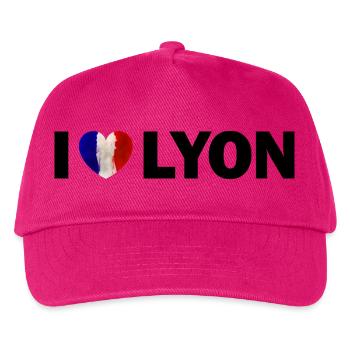 I love Lyon - Kinder Basecap - Fuchsia - Vorne