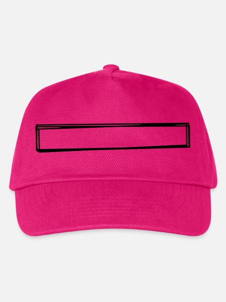 Bindestrich handgezeichnet - Kinder Basecap - Fuchsia