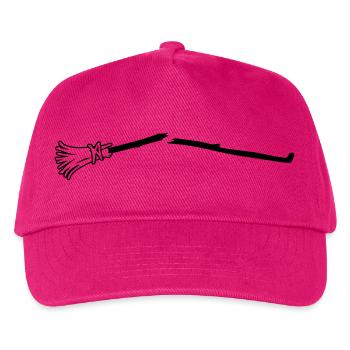 Besen gebrochen 1 - Kinder Basecap - Fuchsia - Vorne