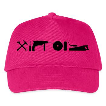 werkzeug_handwerker__f1 - Kinder Basecap - Fuchsia - Vorne