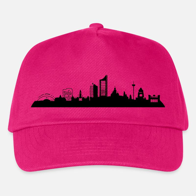 Leipzig Skyline - Casquette de baseball Enfant - fuchsia