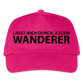 wanderer - Kinder Basecap - Fuchsia - Vorne
