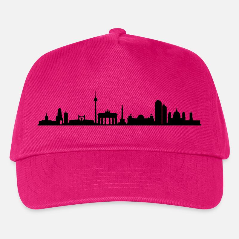 Skyline Berlin - Kinder Basecap - Fuchsia