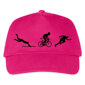 Triathlon - Kinder Basecap - Fuchsia - Vorne