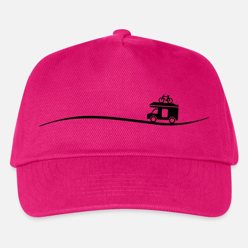 Wohnmobil Fahrrad - Kinder Basecap - Fuchsia