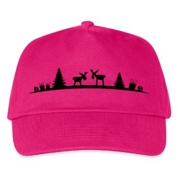 Elche im Wald - Kinder Basecap - Fuchsia - Vorne