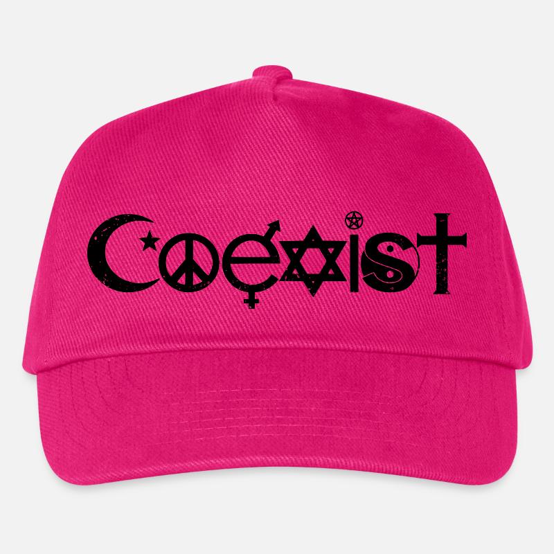 Coexist - Kinder Basecap - Fuchsia