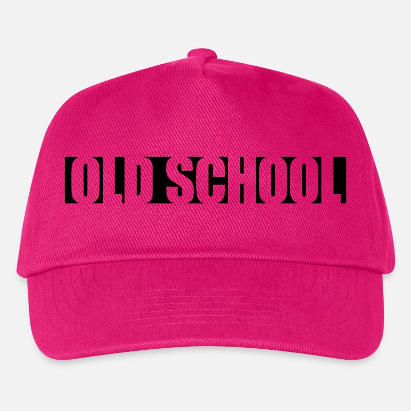 Text Old School - Kinder Basecap - Fuchsia