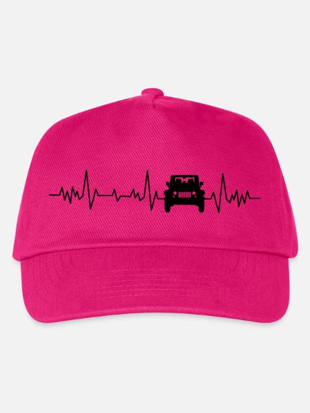Jeep Herzschlag - Kinder Basecap - Fuchsia