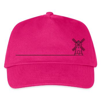 Windmill Mill Icon - Kids’ Baseball Cap - fuchsia - Front