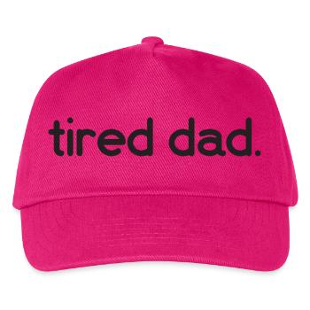 Tired Dad - Kids’ Baseball Cap - fuchsia - Front