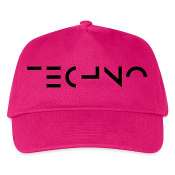 Minimal Techno music logo - Kids’ Baseball Cap - fuchsia - Front