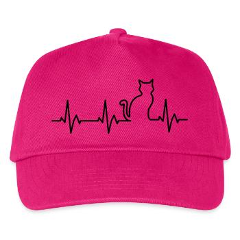 Katzen-Rettungsleine - Kinder Basecap - Fuchsia - Vorne