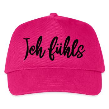 Kalligrafie Script Muster ich fühls  - Kinder Basecap - Fuchsia - Vorne