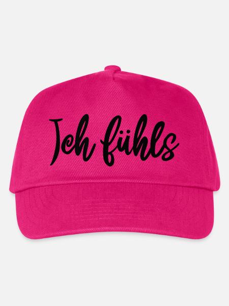 Kalligrafie Script Muster ich fühls  - Kinder Basecap - Fuchsia