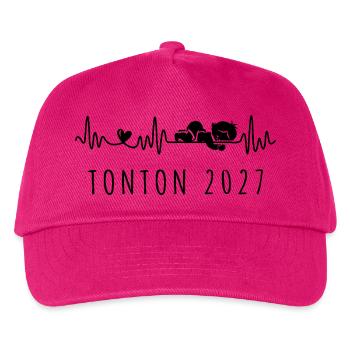 Futur Tonton 2027 Annonce Grossesse Pour Oncle - Kids’ Baseball Cap - fuchsia - Front