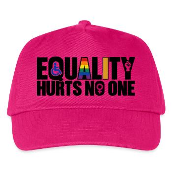 Equality Hurts No One – Gleichberechtigung - Kinder Basecap - Fuchsia - Vorne
