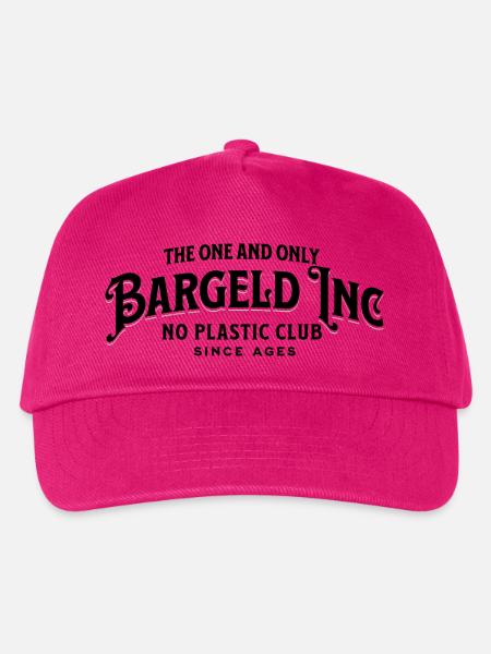 Bargeld Inc No Plastic Club – Pro Bargeld Spruch - Kinder Basecap - Fuchsia