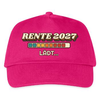 Rente 2027 lädt - Retro Ladebalken - Kinder Basecap - Fuchsia - Vorne
