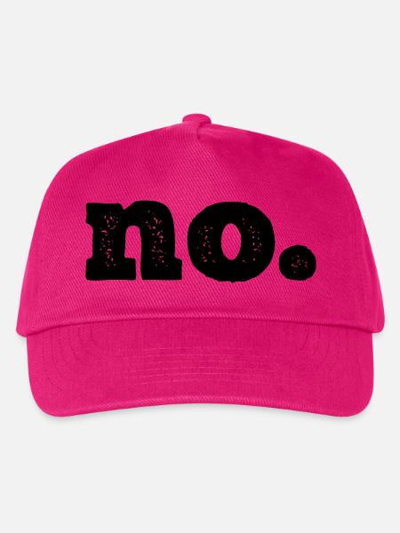 Einfach "no." - Kinder Basecap - Fuchsia