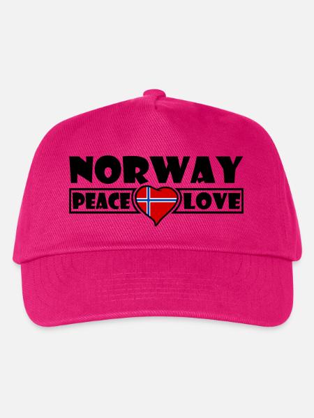 Norwegen - Kinder Basecap - Fuchsia