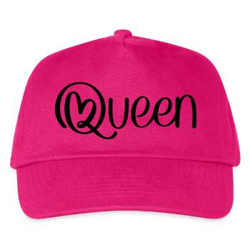 Queen mit Herz - Kinder Basecap - Fuchsia - Vorne