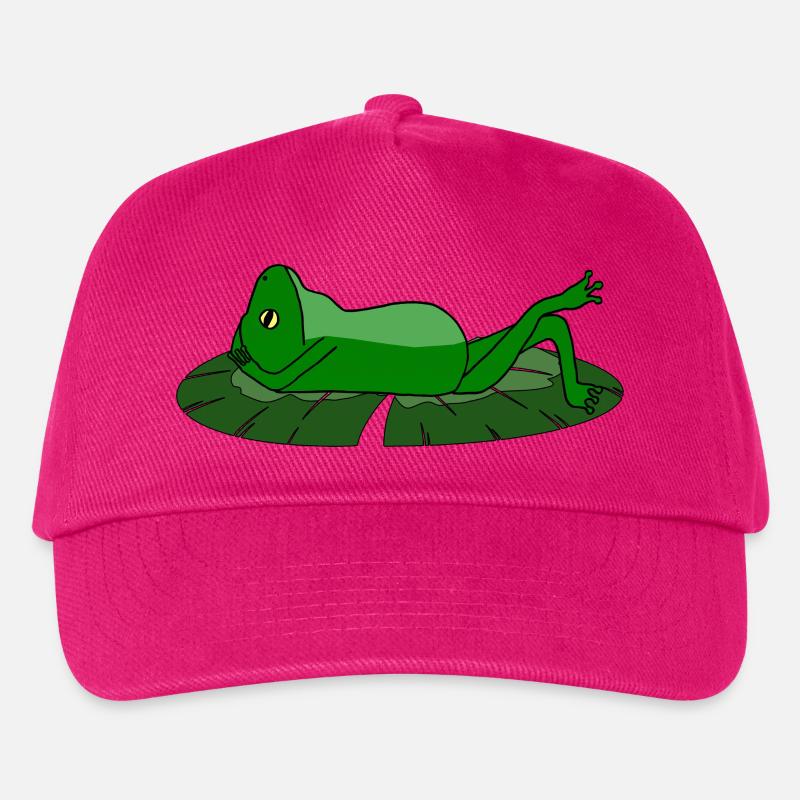 Frosch Kröte Chillkröte - Kinder Basecap - Fuchsia