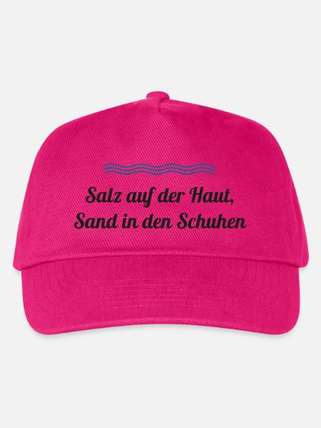 Salz auf der Haut, Sand in den Schuhen – Nordsee - Kinder Basecap - Fuchsia