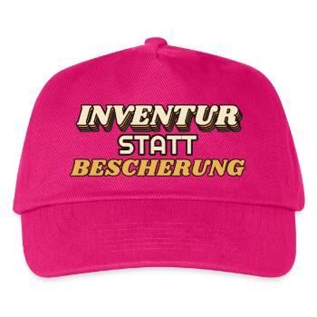 Inventur statt Bescherung - Lager Logistik - Kinder Basecap - Fuchsia - Vorne