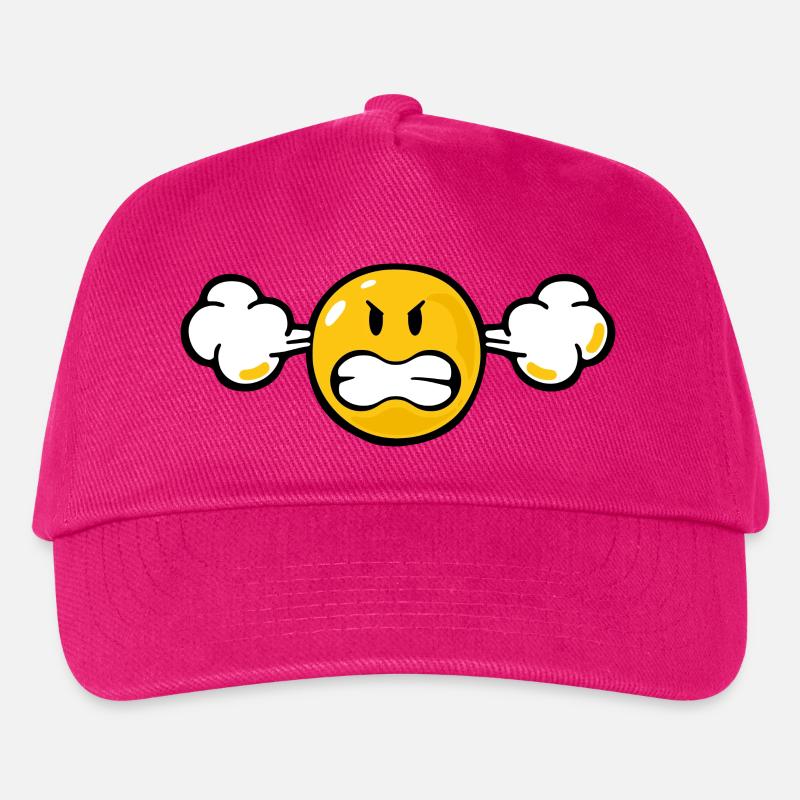 Smiley Anger Fuming - Kinder Basecap - Fuchsia