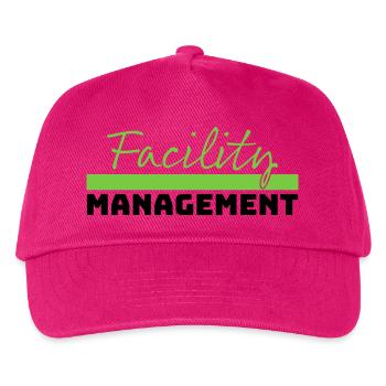 Tshirt Facility Management green schwarz - Kinder Basecap - Fuchsia - Vorne