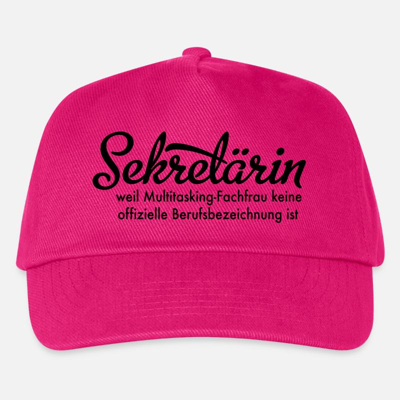 Sekretärin - Kinder Basecap - Fuchsia