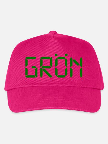 Grün – LCD - Kinder Basecap - Fuchsia