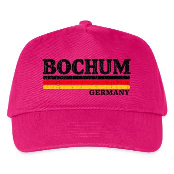 Bochum - Ruhrpott - Deutschland - Germany - Kinder Basecap - Fuchsia - Vorne