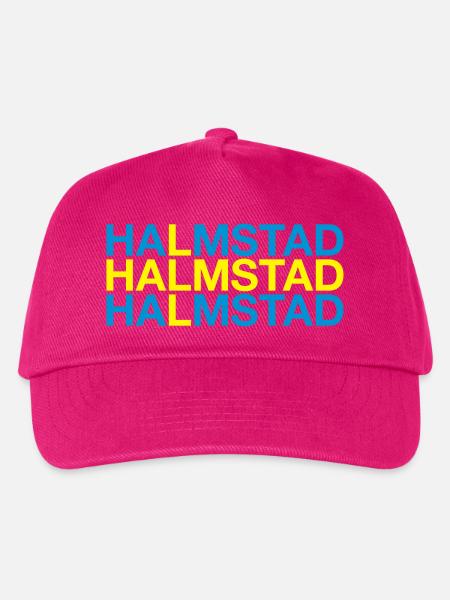 HALMSTAD Schweden Schwedische Flagge Swedish Flag - Kinder Basecap - Fuchsia