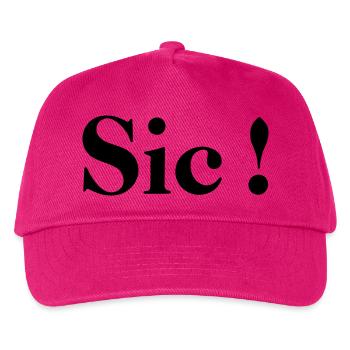 Sic! - Kinder Basecap - Fuchsia - Vorne