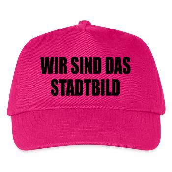 wir sind das stadtbild - Kinder Basecap - Fuchsia - Vorne