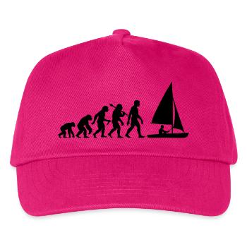 Segeln Evolution Für Segler mit Segelboot Segel - Kinder Basecap - Fuchsia - Vorne