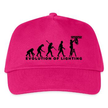 Evolution of Lighting – Veranstaltungstechnik - Kinder Basecap - Fuchsia - Vorne