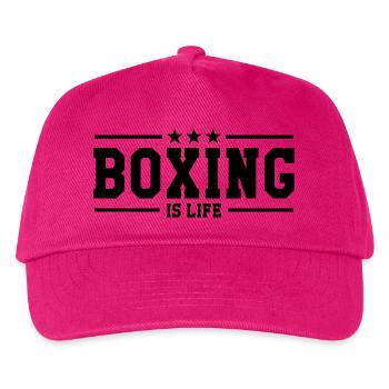 Boxing is life ! - Casquette de baseball Enfant - fuchsia - Devant