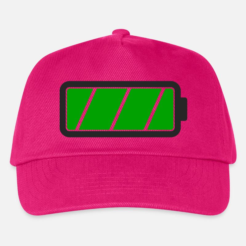 Batterie voll - Kinder Basecap - Fuchsia