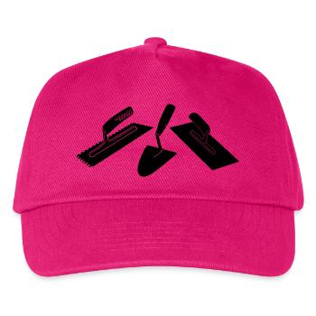 Stucco mason tools - Kids’ Baseball Cap - fuchsia - Front